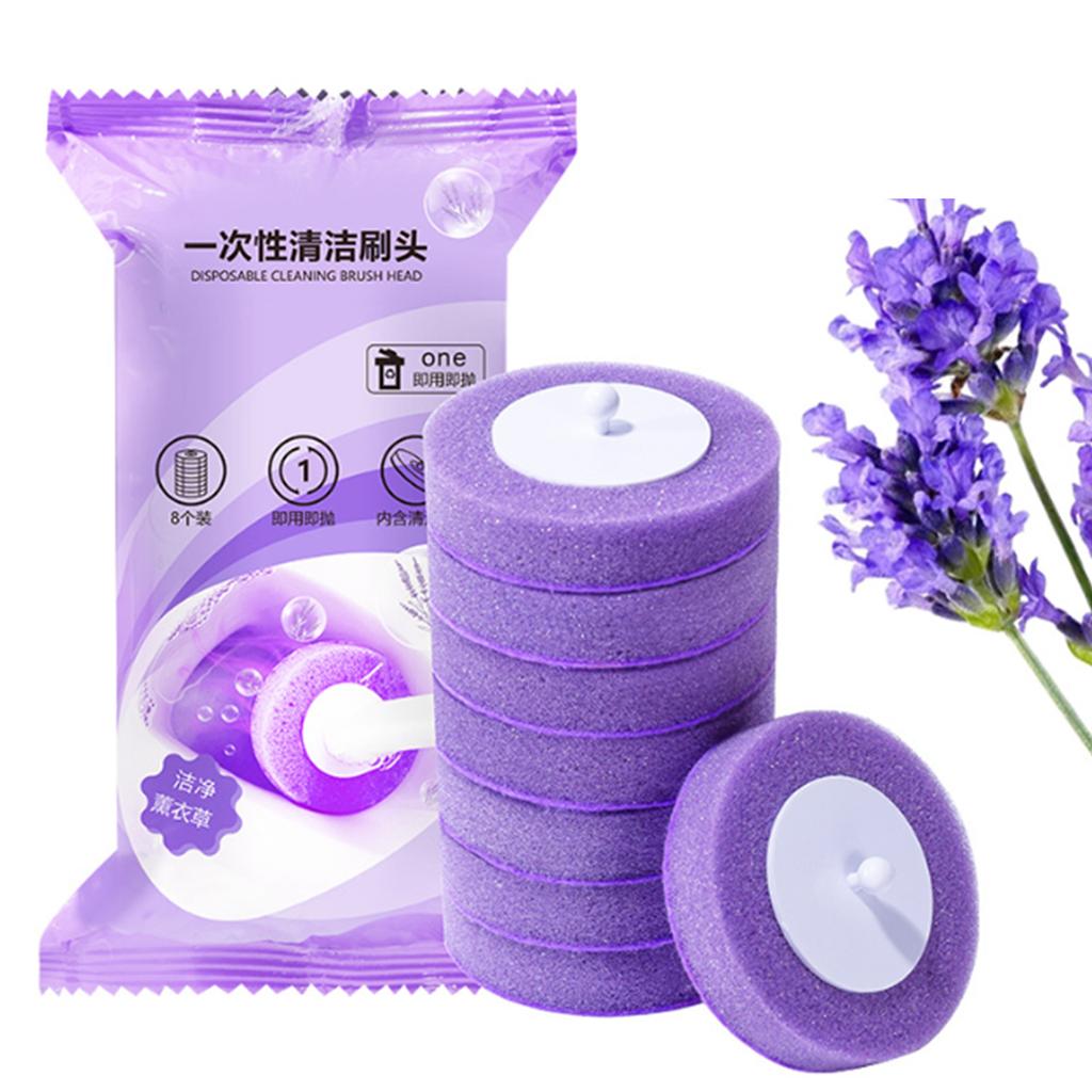Upgrades Toilet Brush Refill Heads with Build In Detergent Hygienic Toilet Cleaning Tool Simple Installs for Easy Use