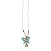 Butterfly Pendant Tassels Necklace Ethnic Style Embroidered Pendant Necklace  Ethnic Fashion