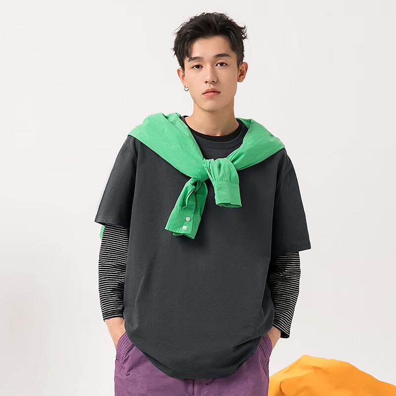 GENIOLAMODE Ao Ruipeng Empfohlenes Herren Baumwoll Freizeit Kurzarm T-Shirt