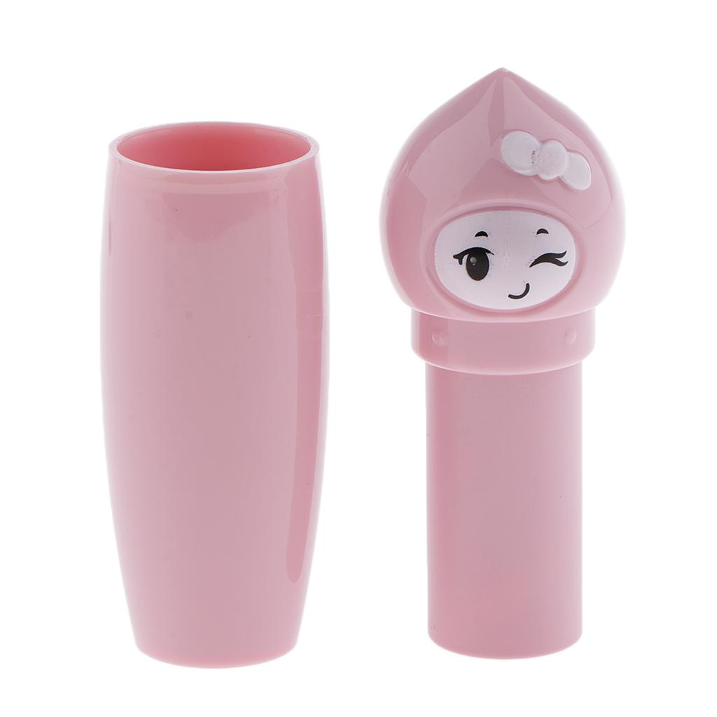 Cartoon Sewing Needles Case Tube Storage Container Pink Sheep