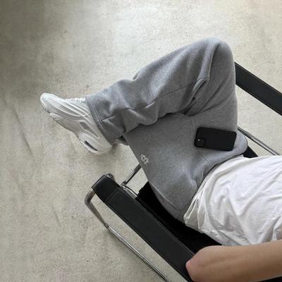 Unisex Hip Hop Nakışlı Fermuarlı Eşofman Altı – Amerikan Bedenleri