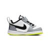 Nike Court Borough Low Velcro Non-Slip Shock Absorbing Durable Low-Top Skate Shoes Baby Sneakers Gray White Black 870029-104