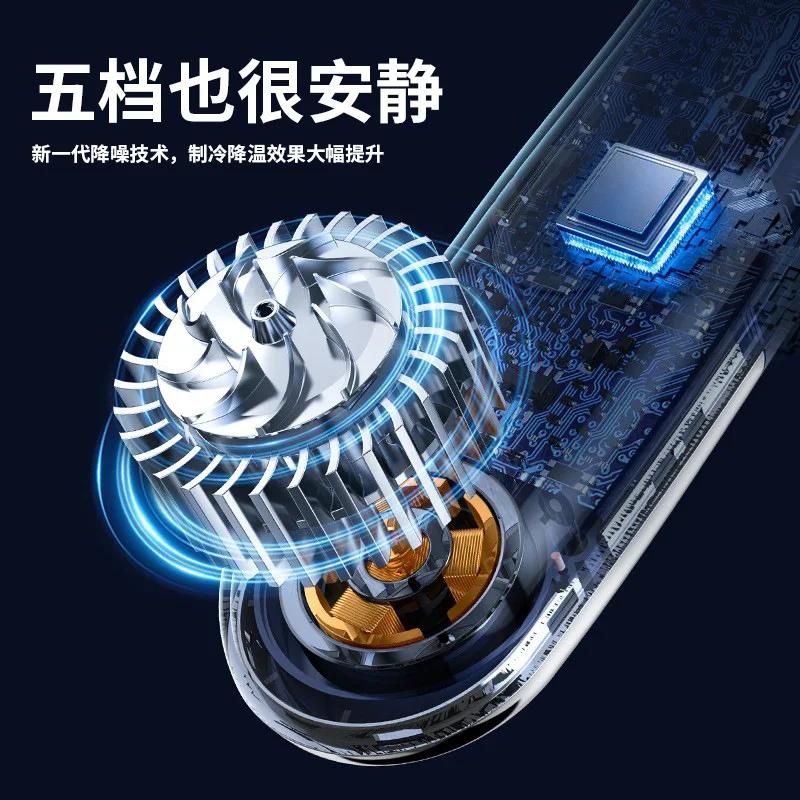 DurableBladeless Neck Fan Usb Mini Portable Charging Digital Display Outdoor Cooling Small Fan