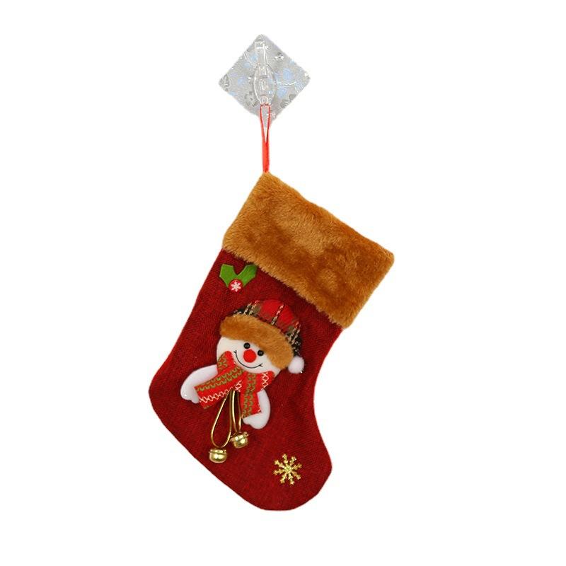 Christmas Ornaments Christmas Tree Ornaments Santa Led Large Luminous Socks Christmas Stocking Gift Bag