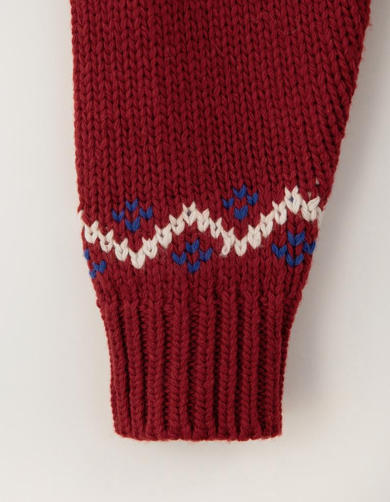 Sseomweeobeoteo Penguin Wool Sweater - Red