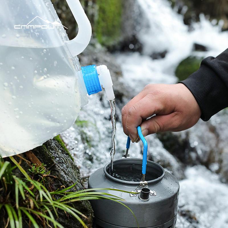 Usage Extérieur / Étui à Eau Pliable 20L Contenant à Eau Portable Spacieux Bouilloire Seau en Plastique Équipement de Camping Fournitures