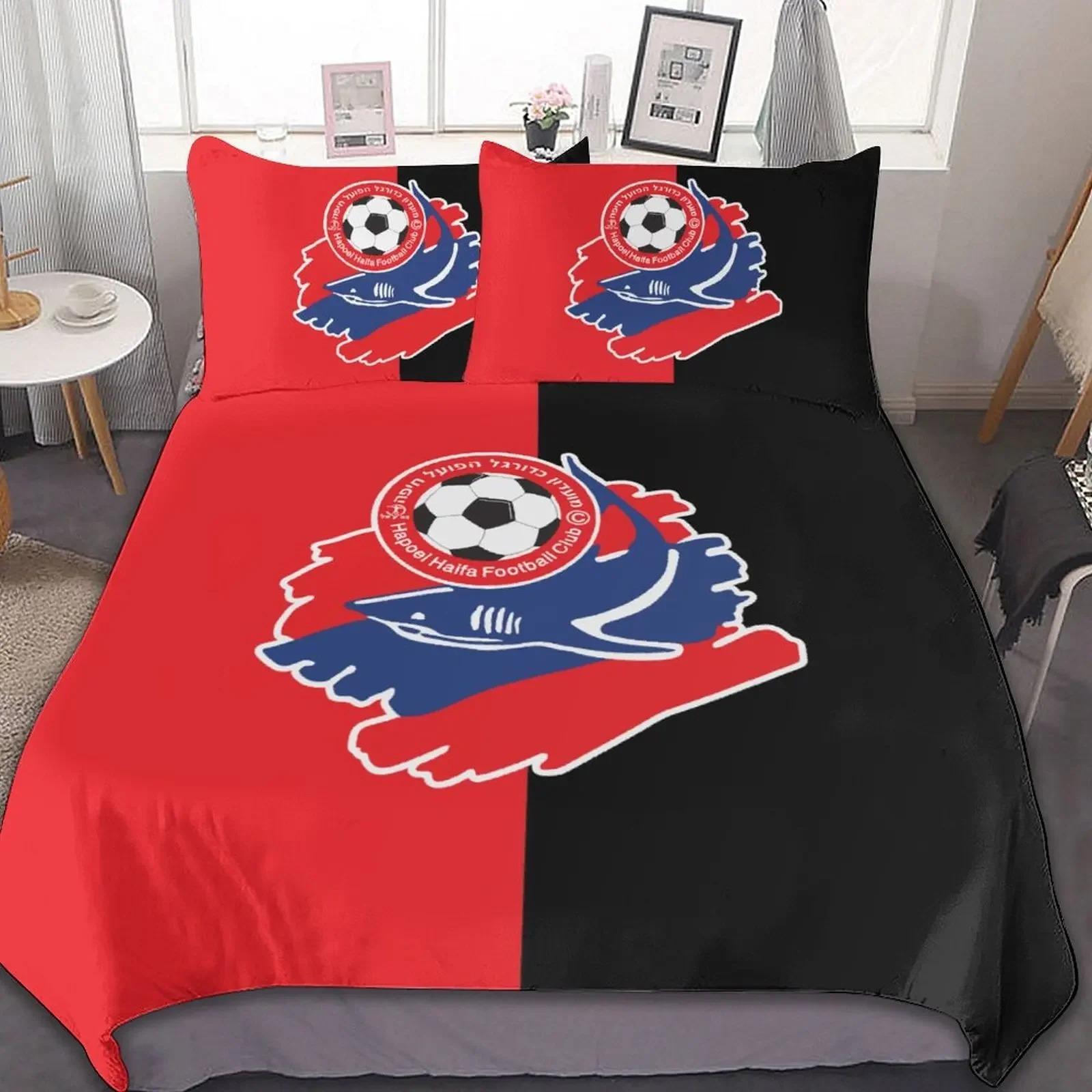 

Комплект постельного белья Hapoel Haifa с 3D-печатью, пододеяльник, постельное белье, односпальное, двуспальное, размера King Size, пододеяльник, домашний текстиль 70x133cm 2pcs