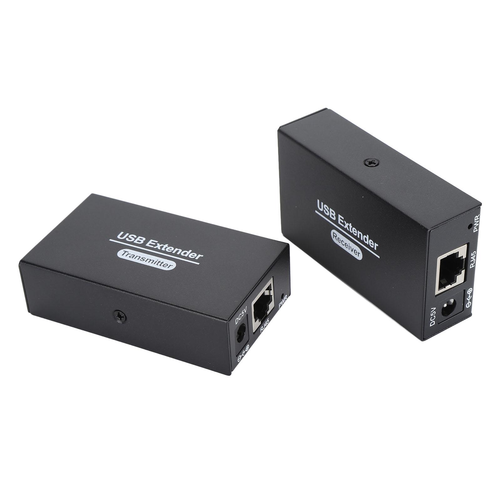 

USB-удлинитель 262 фута по одному Ethernet Cat5e 6 7 USB RJ45 LAN-удлинитель с 4 USB 2.0 концентратором для EU PLUG