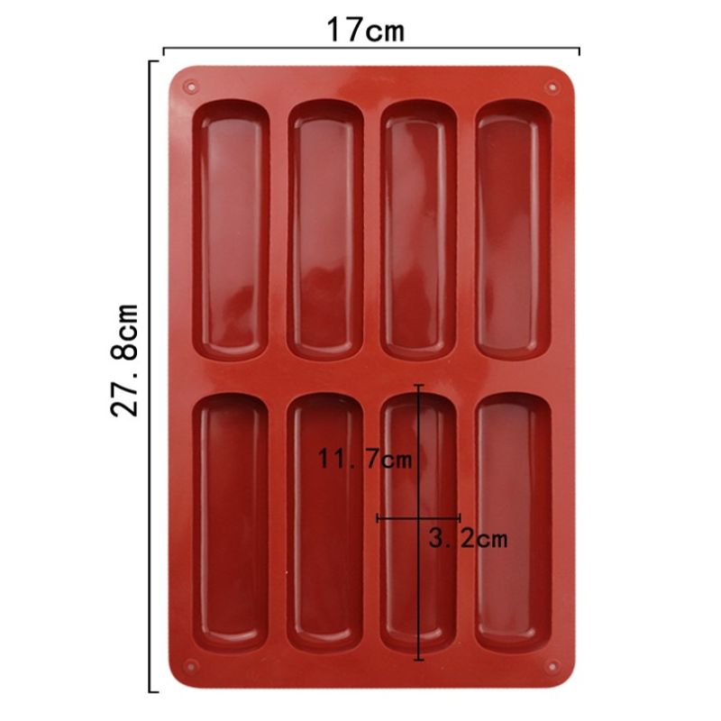 Commercial Silicone Tiramisu Finger Cookies Mold Non-Stick DIY Baking Tools for Household High-Temperature Resistant 15-Diy 1
