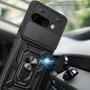 Military Armor Case For Google Pixel 9A Cover For Pixel 9 Pro XL Cover With Ring Stand Holder Coque Fundas