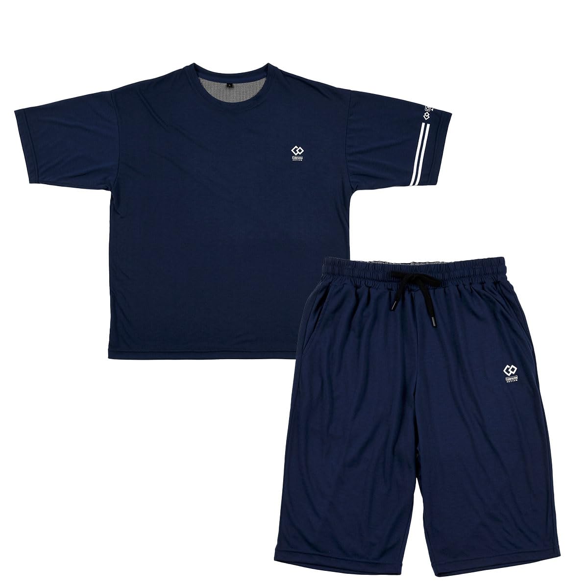 

Комплект пижамы Fukusuke Однотонный комплект Реглан Короткие рукава и шорты Домашняя одежда Трикотаж джерси с присборенной талией и розовым [Colantotte Active] розовый