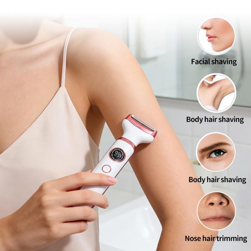 Rechargeable Body Hair Shaver Multifunctional Electric Hair Removal Device Arm Leg Face Shaving Tool For Smooth Shaving