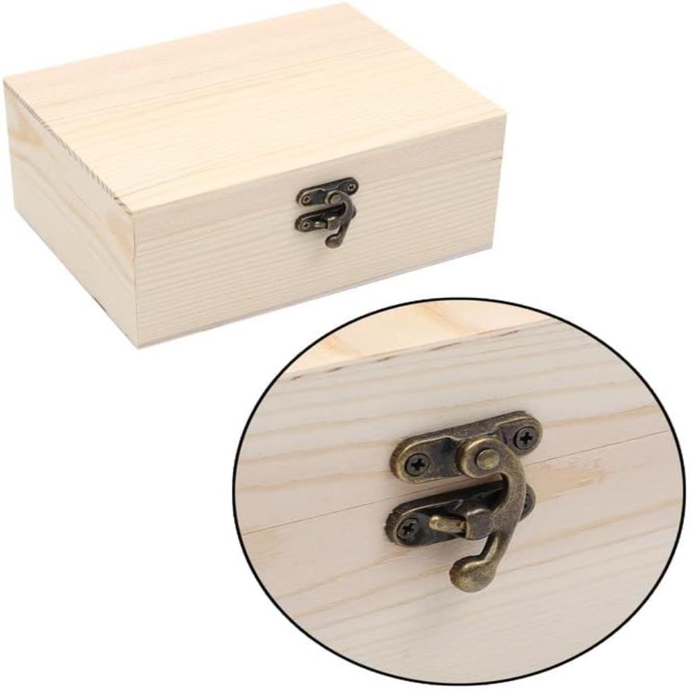 Natural Colour Gift Wrapping Wooden Box Wooden Visual Storage Wooden Box DIY Crafts
