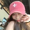 Big Head Circumference Spring New Cross Flower Hot Painted Baseball Cap Women's Face Showing Small Baseball Cap