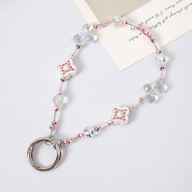 Κρεμαστό Κινητού με Κρύσταλλα και Χάντρες: Κορδόνι για Τσάντα Πολυτελείας & Μπρελόκ Αντι-Πτώσης.