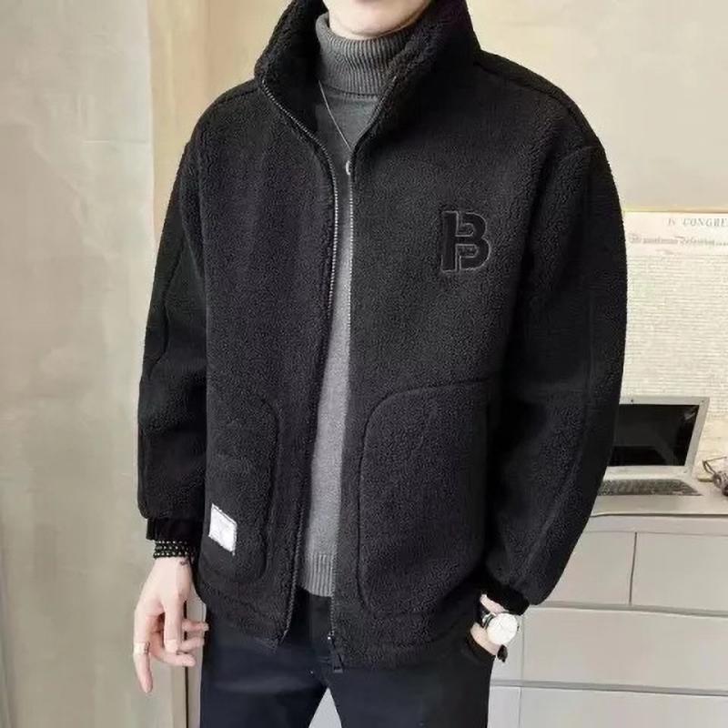 Men's Thickened Coat Winter Trendy Overcoat Loose Fitting Hooded Warm Weather Jacket