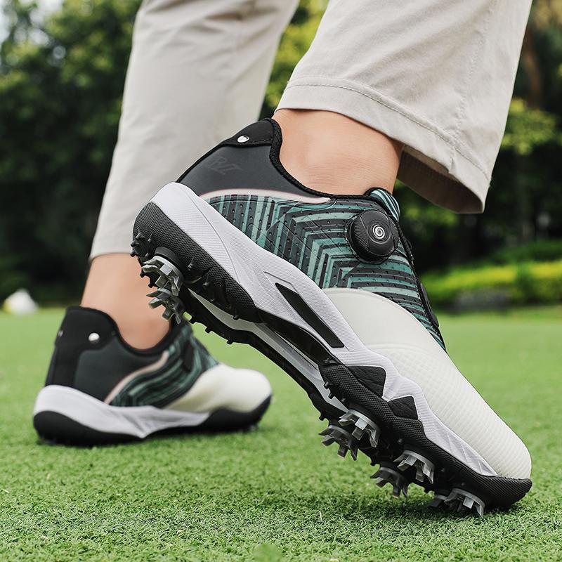 Modische Golfschuhe, Lässige Herren-Gehschuhe, Outdoor Rasen Fitness Anti-Rutsch-Golfschuhe, Lieblingsschuhe für das Jugendtraining