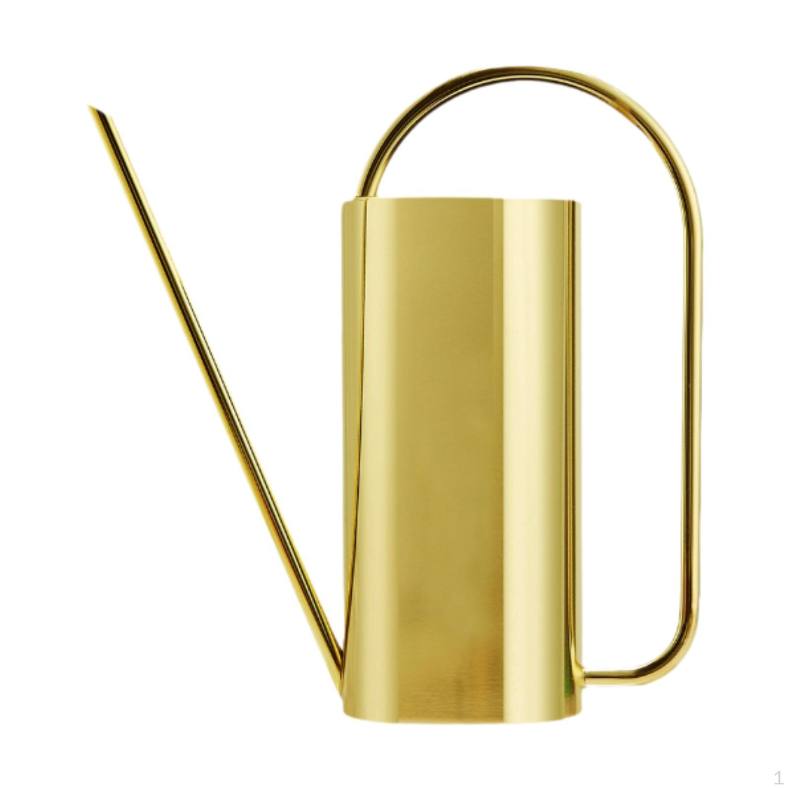 

Лейка 1,5 л Внутреннее оборудование Цветочный горшок Чайник для растений Дом золотистый