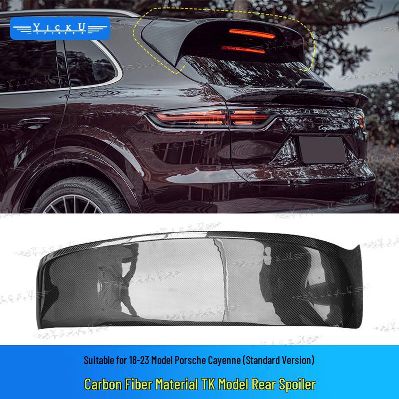 Porsche Cayenne 9Y0 Carbon Fiber Rear Spoiler & Middle Wing for 2018-2025 Models