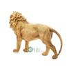 Resin 7" Animal Lion Sculpture Statue Handcrafted Decorative Showpiece Idol for Home & Office Decor Figurine (Brown)