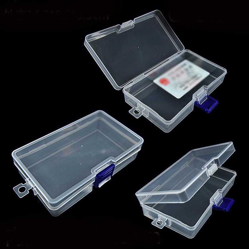 Jewelry Transparent Craft Beads Rectangle Plastic Clear Case Storage Box Collection Organizer Display Portable Hot Useful