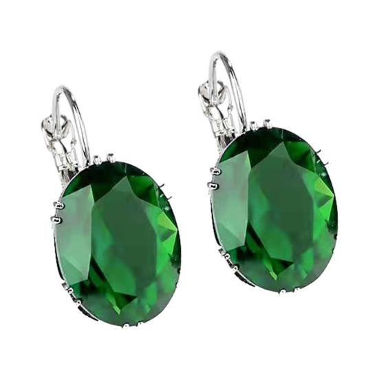 1/2 Pairs Teardrop Earrings Lightweight Sparkling Cubic Zirconia Water-drop Pendant Drop Earrings Jewelry Accessories