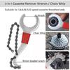 9PCS Bike Repair Tool Kit Crank Chain Cutter Extractor Freewheel Puller Crank Puller Spoke Wrench Complete Bike Maintenance Kits