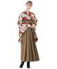 [SOUBIEN] Набір з 4 предметів hakama Soubien (Кімоно з довгими рукавами Хакама Нагаджубан Обід) Жіноча церемонія випуску M 2 сяку 4 соня (91 см) Півонія та Квітковий