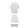 Fashion Style 2024 Summer New Arrival Double-Sided Cloth Printed Letter T-shirt 0264063 Casual Shorts Female 0264064
