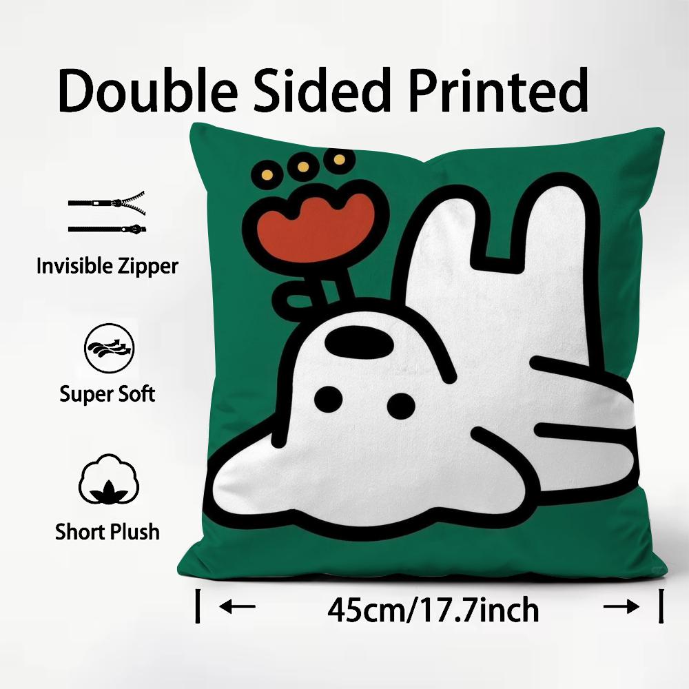 1PC MatsuiS Cushion Cover Comfortable Reversible Pillow Cover Ideal for Car Sofa Bedroom & Beyond