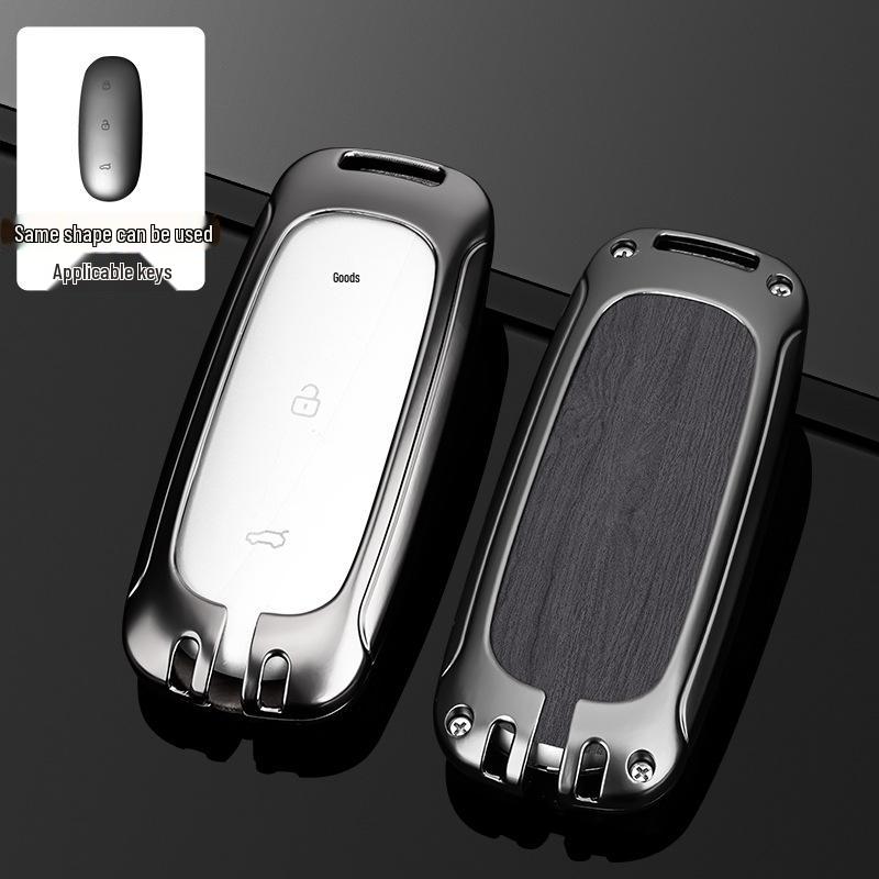 L9/L8/L7MAX Schlüsselhülle: Premium Metallschale, Ein-Schnallen-Schutz für Herren-Autoschlüssel