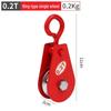 Heavy-Duty Mini Lifting Pulley with Hook and Positioning Wheel