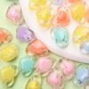 Candy Color For Jewelry Making Loose Beads DIY Crafts 10Pcs 13*17mm Pendant Heart Crafts Wholesale Necklace Bracelet Transparent Acrylic Unisex