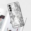 Gothic Cyber Sigil Cross Phone Case For Samsung S25,S24,S21,S22,S23,S30,Ultra,S20,Plus,Fe,Lite,Note,10 Black Soft Shell