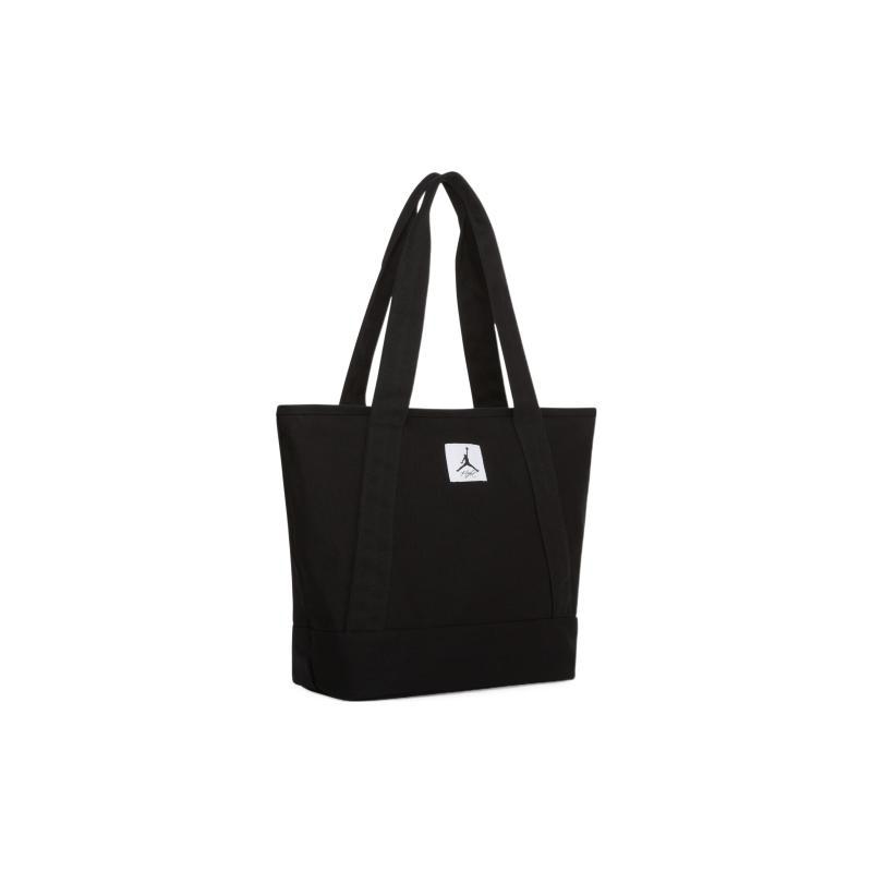 Jordan Bumbac Patchwork Pânză Geantă Pânză Geantă Tote Geantă de Cumpărături Geantă de Umăr Geantă de Mână Regular Unisex Negru Jordan JD2243019GS-002