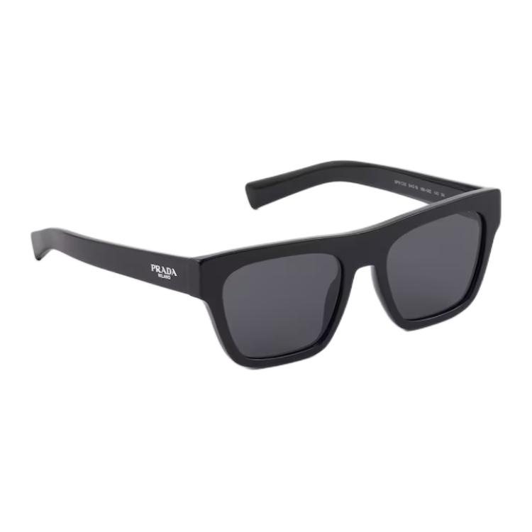 Prada Logo Acetate Square Sunglasses Men sunglasses Black SPRC03_E16K_FE08Z_C_A055