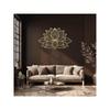 Glowing Lotus Mandala Metal Wall Art, Zen Decor for Home, Living Room, Bedroom, Indoor/Outdoor, Waterproof Rustproof