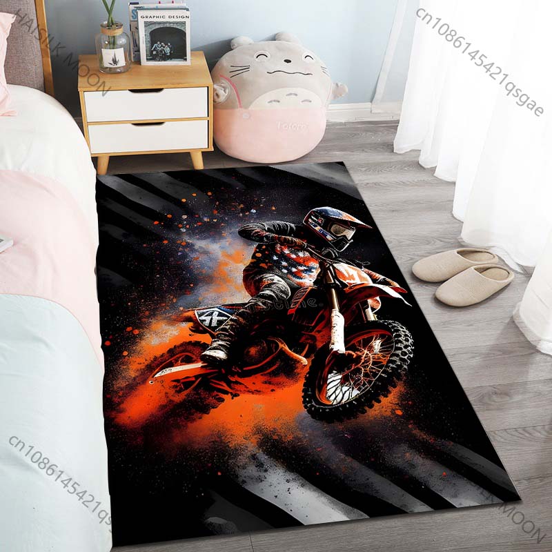 

1PC Motorcycle Stunt Leap Carpet for Living Room Bedroom Sofa Home Decor Rus Non-slip Floor Mat Luxury Gift Multiple Sizes 40cm x 60cm