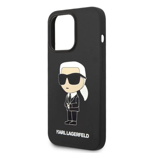 Etui Do iPhone 14 Pro Karl Lagerfeld Silicone Ikonik Czarny