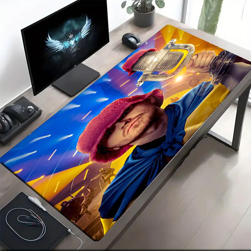 Kalush orchestra Theme Mouse Pad, Non Slip Rubber Base, Multifunctional Office & Home Decor, Perfect for Workspace Personalization.