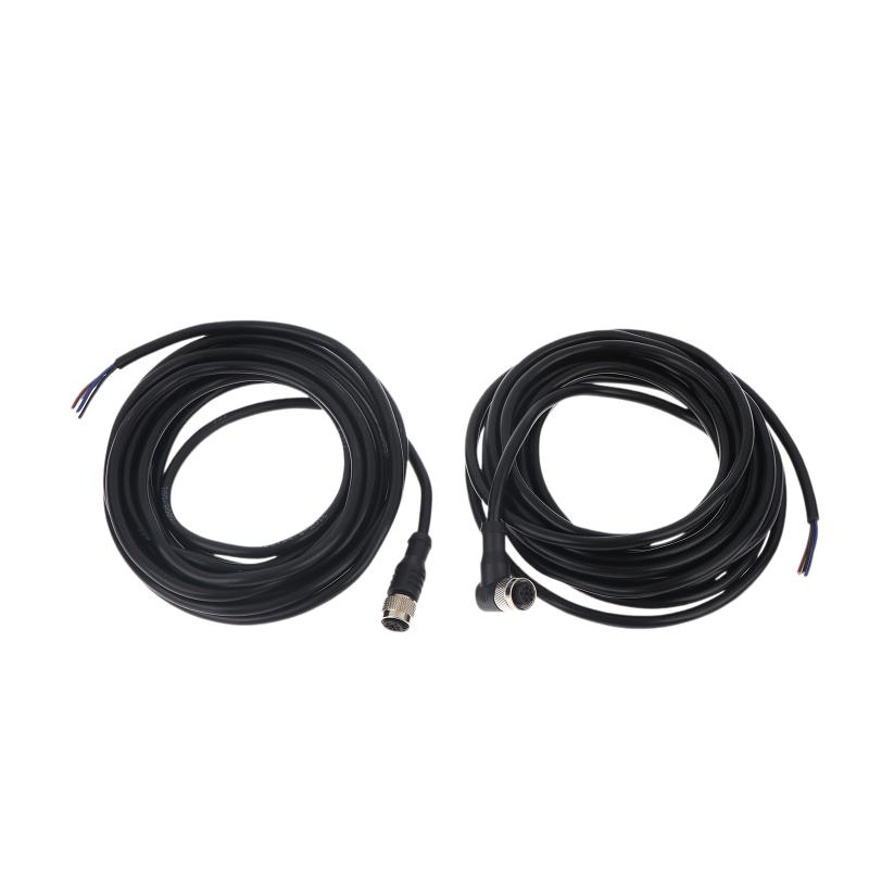 2/5Meters Aviation Plug Lead 4-pin Air Plug Cable With Straight Or Bend Female Head Used For M12 M18 Inductive Proximity Sensor