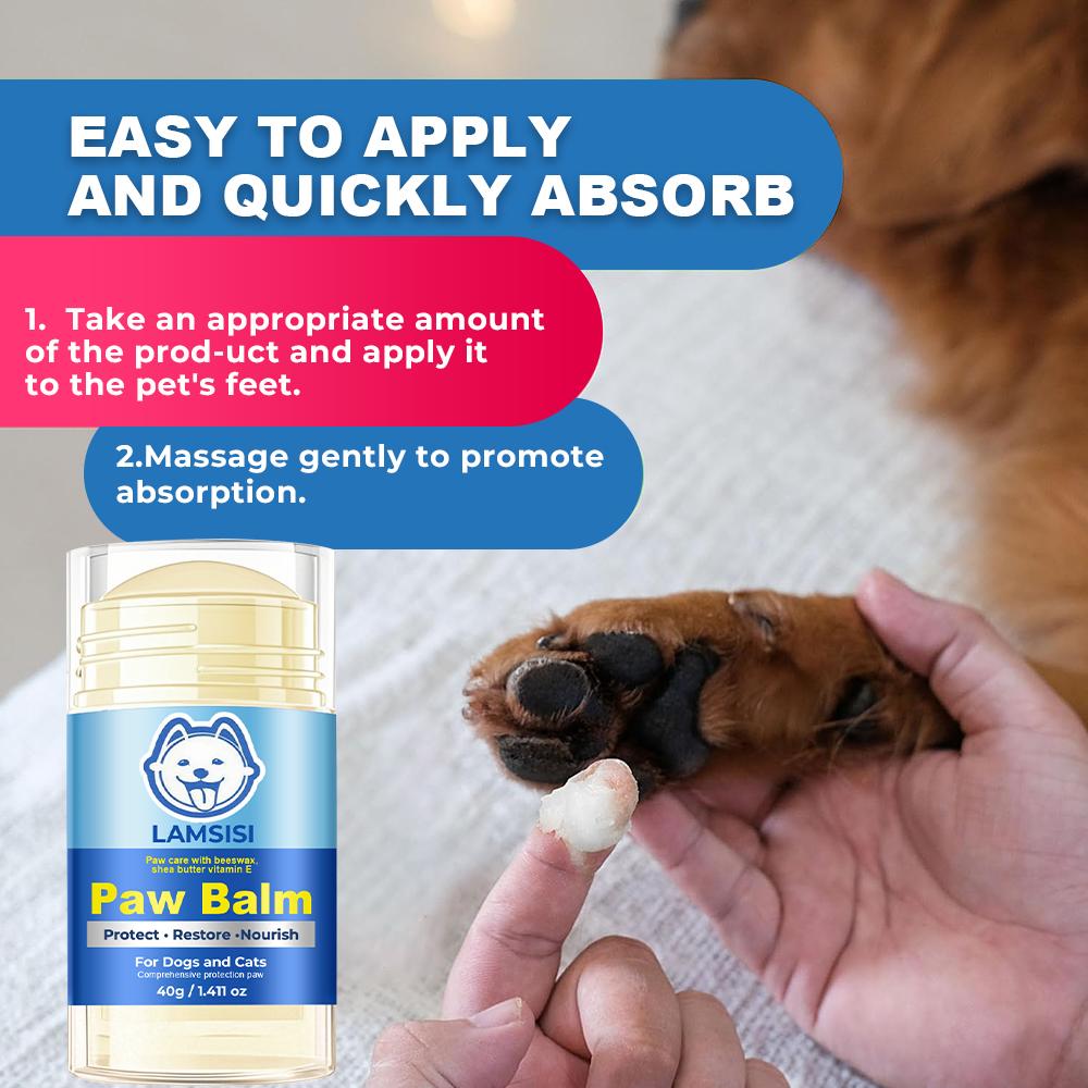 Paw Balm-Heals Dry And Cracked Nose & Paws-Relives Paws Allergy Symptoms-Protects Paws Year-round, 40g