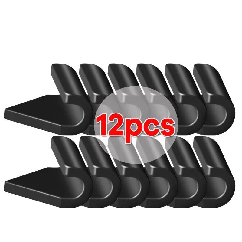 6/12/30/60PCS Car Cable Clips No Trace Removable Clip Wire Fix Holder Organizer for Car Dashboard Charging Cable Management