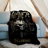 Personalized Custom Name Blanket - Slayer Logo Print Design,Blanket for Sofa,Bed,Travel,Camping - Soft and Warm, Great Gift