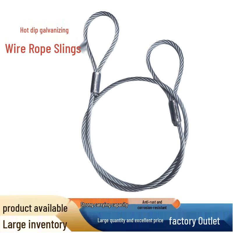 Jundingying Hot-Dip Galvanized Steel Wire Rope Sling