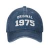 2026 Personalized Cotton Original Born In 1975 Funny Birthday Gift Baseball Cap Outdoor Men Women's Adjustable Dad Hat Fashion