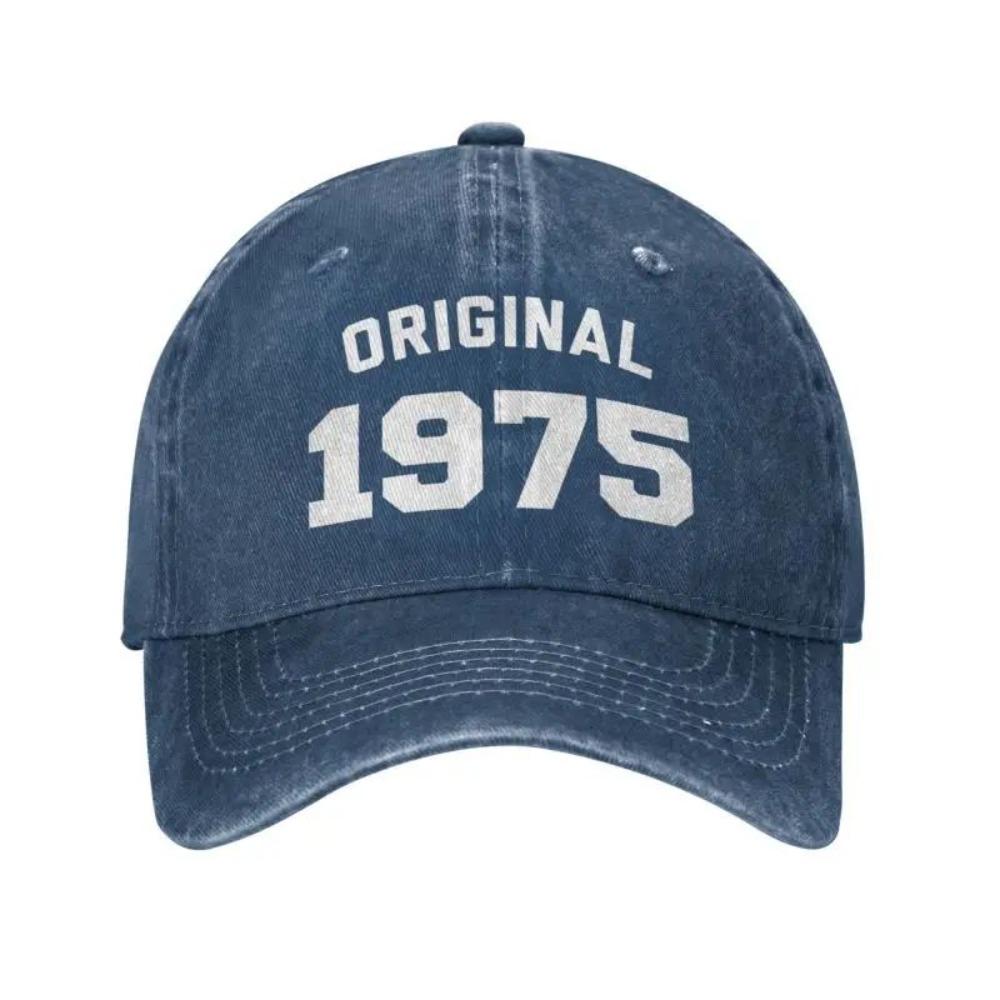 2026 Personalized Cotton Original Born In 1975 Funny Birthday Gift Baseball Cap Outdoor Men Women's Adjustable Dad Hat Fashion