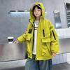 Boys' 2025 Quilted Hooded Windbreaker Jacket: Stylish Autumn/Winter Casual Top for Big Boys