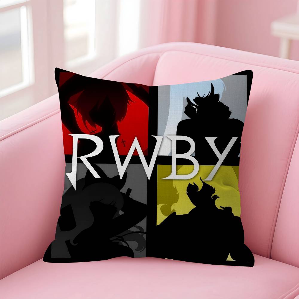 Logo R-R-Rwby-Y Anime Personalized Pillow Cover Kids Bedroom Wild Party Decor Pillowcase Kid Birthday Shower Gift