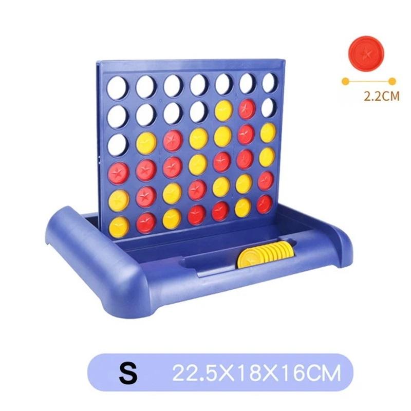 Classic 4 In A Line Strategy Board Game Portable Table Game Educational Puzzle Toy for Kids Thinking Training Family Interaction
